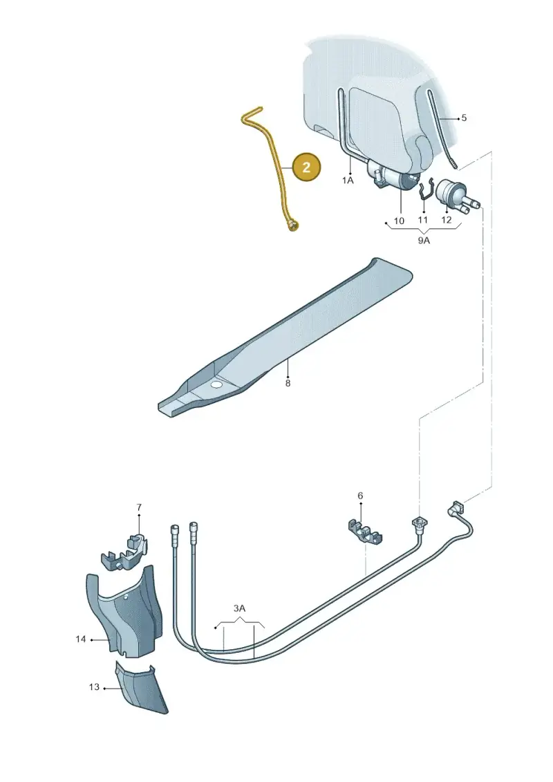 6Q0201294C — Skoda Fabia Jingrui (2008-2014) diagram 662201400, position 2