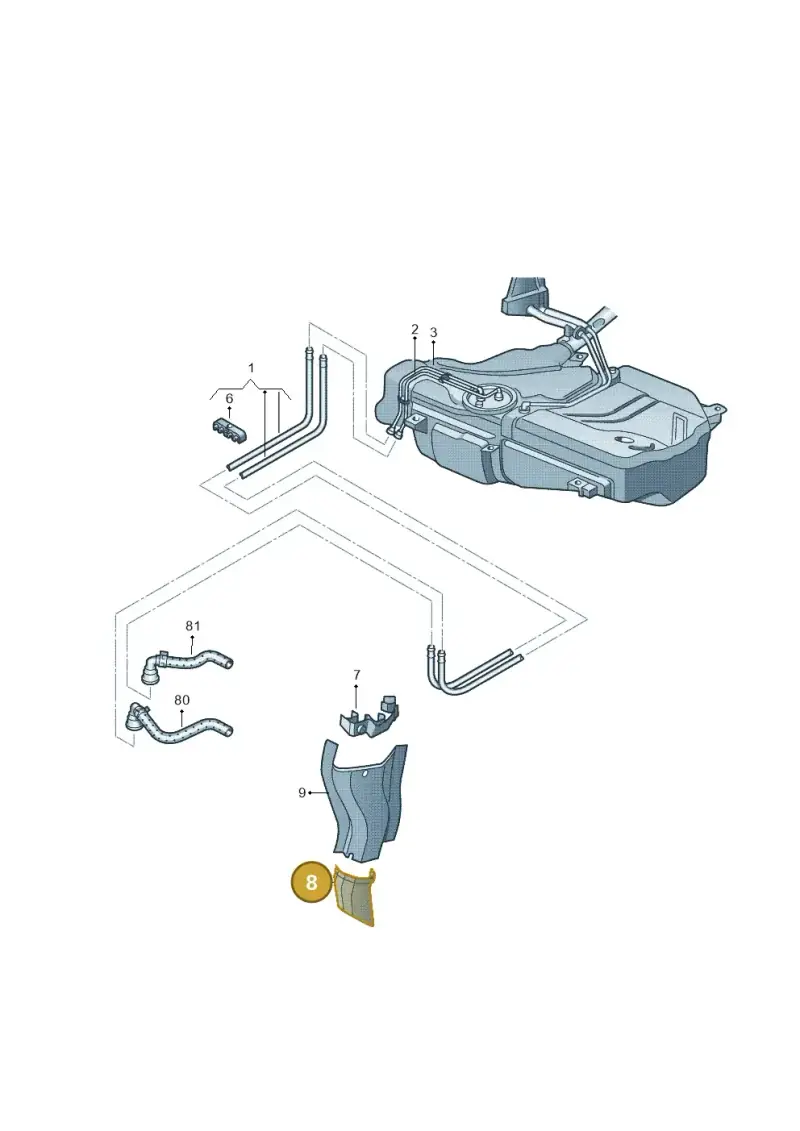 6Q0201439C — Skoda Fabia (2014-2022) diagram 677201250, position 8