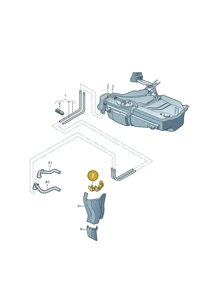 6Q0201449A — Skoda Roomster (2010-2015) diagram 677201250, position 7