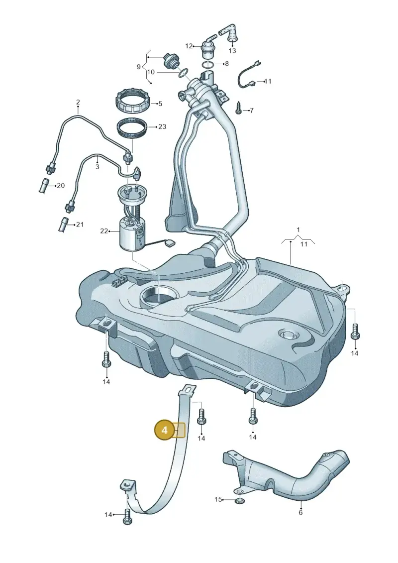 6Q0201655 — Skoda Fabia (2014-2022) diagram 747201650, position 4