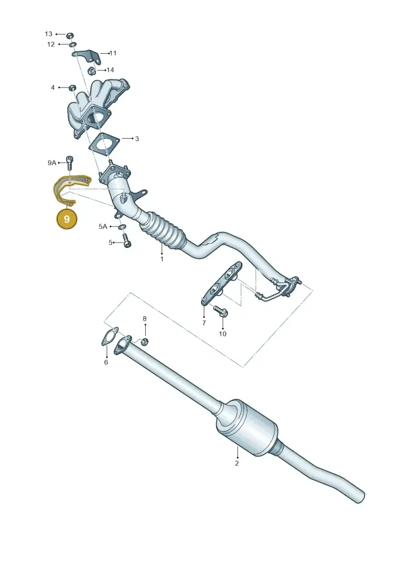 6Q0253047B — Skoda Octavia ambiente (2008-2013) diagram 419253500, position 9