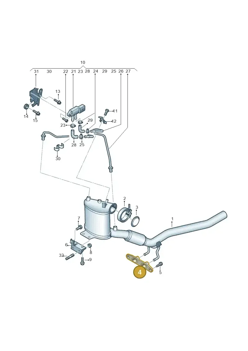 6Q0253461B — Skoda ROOMSTER               06> (2006-) diagram 412253600, position 4