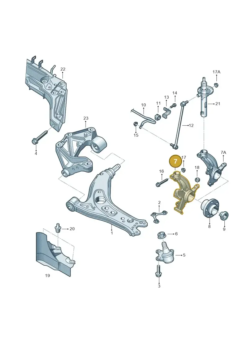 6Q0407255AC — Skoda ROOMSTER               06> (2006-) diagram 253407100, position 7