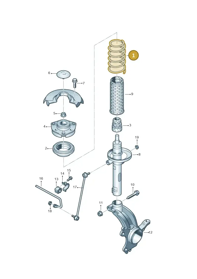 6Q0411105AB — Skoda FABIA/COMBI NF         07> (2006-) diagram 453411000, position 1