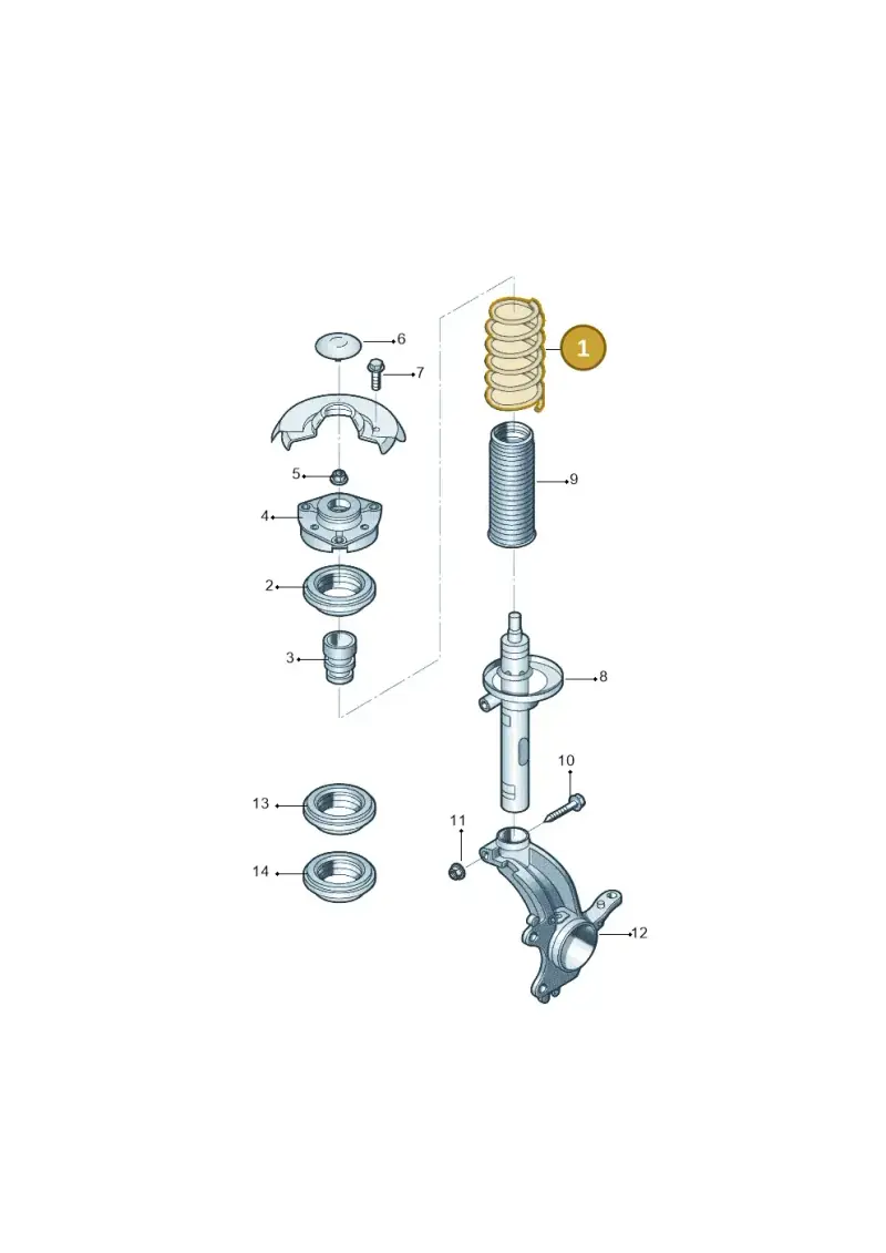 6Q0411105AG — Skoda Fabia Jingrui (2008-2014) diagram 662411100, position 1