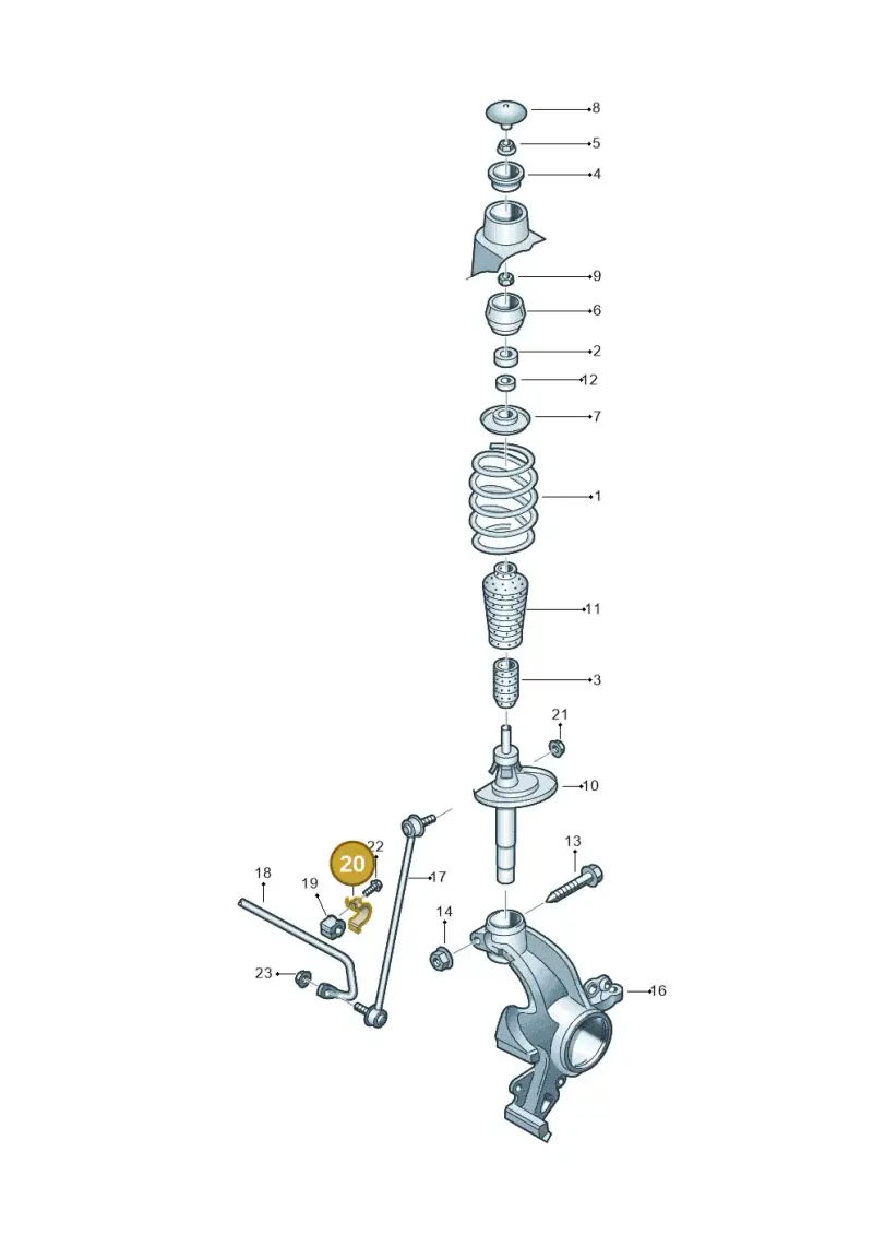 6Q0411333A — Skoda Citigo (2019-2021) diagram 797411000, position 20