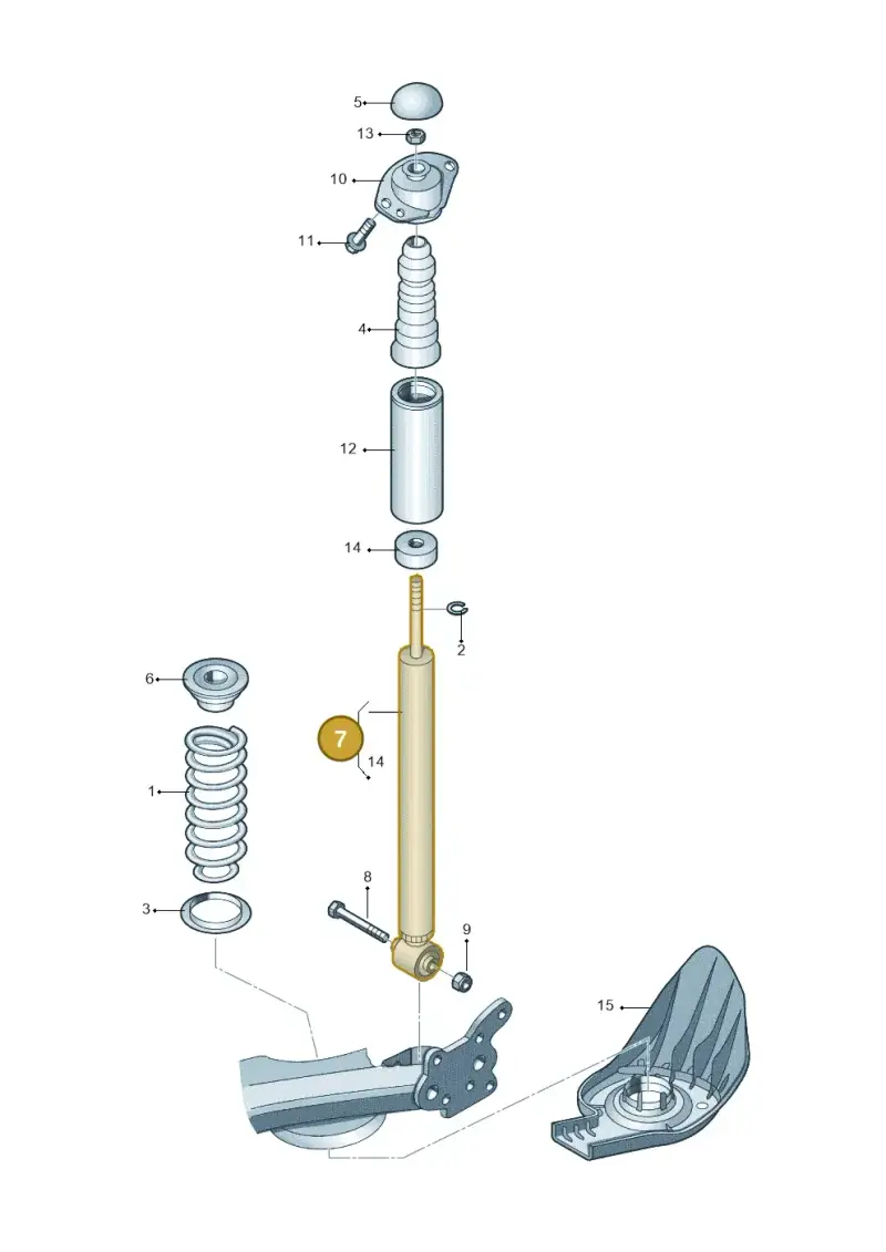 6Q0513025AG — Skoda Fabia Scout (2010-2014) diagram 194511100, position 7