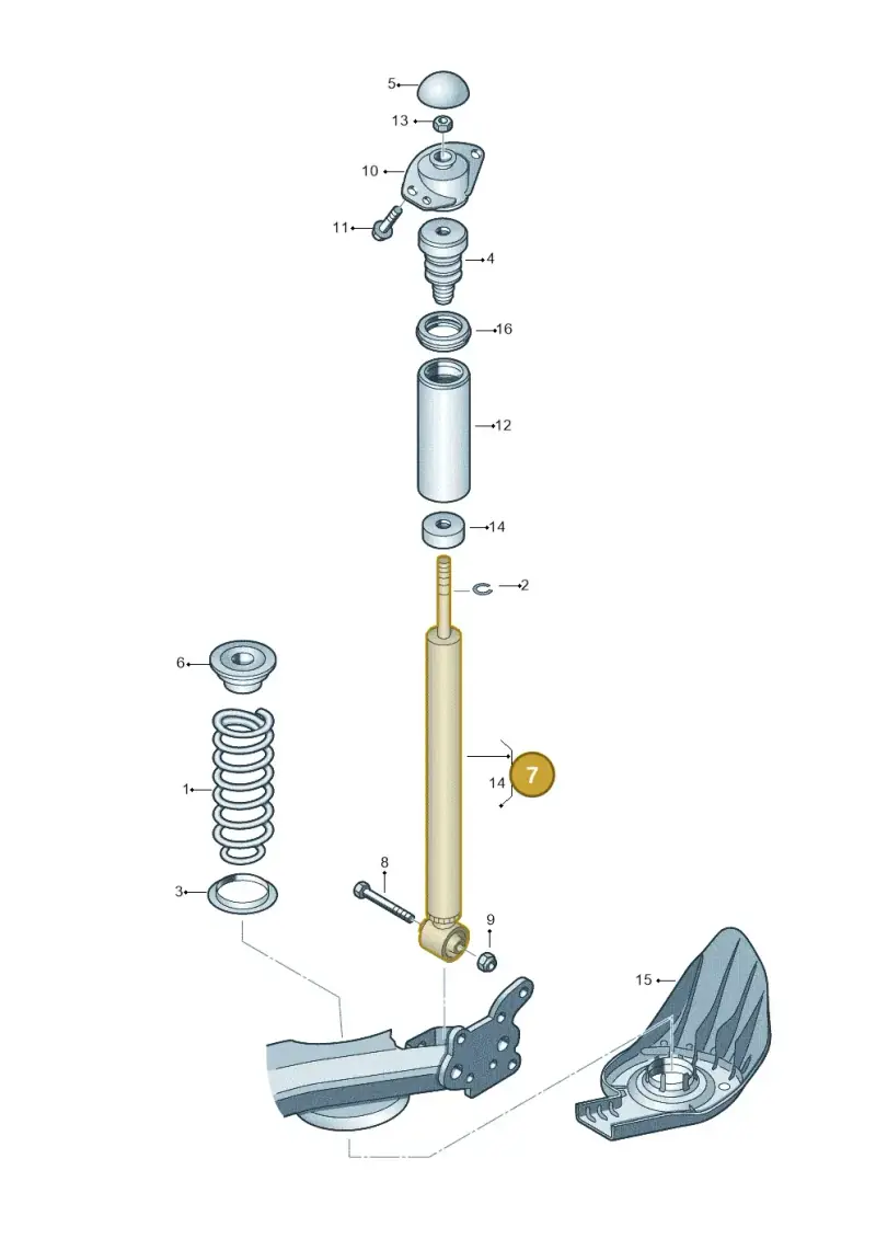 6Q0513025P — Skoda Fabia Scout (2010-2014) diagram 672511000, position 7