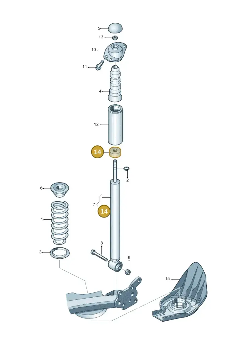6Q0513269G — Skoda Fabia Scout (2010-2014) diagram 194511100, position 14