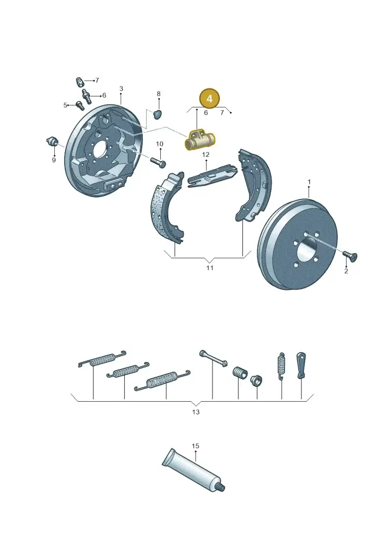 6Q0611053C — Skoda Citigo (2011-2019) diagram 723609000, position 4