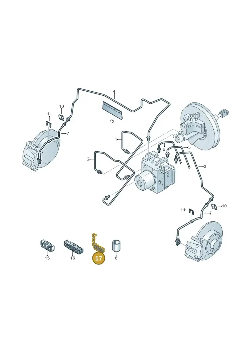 6Q0611797L — Skoda Fabia (2014-2022) diagram 797611020, position 17