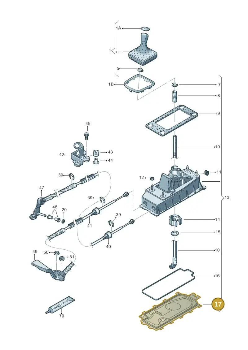 6Q0711090 — Skoda Fabia (2014-2022) diagram 797711030, position 17