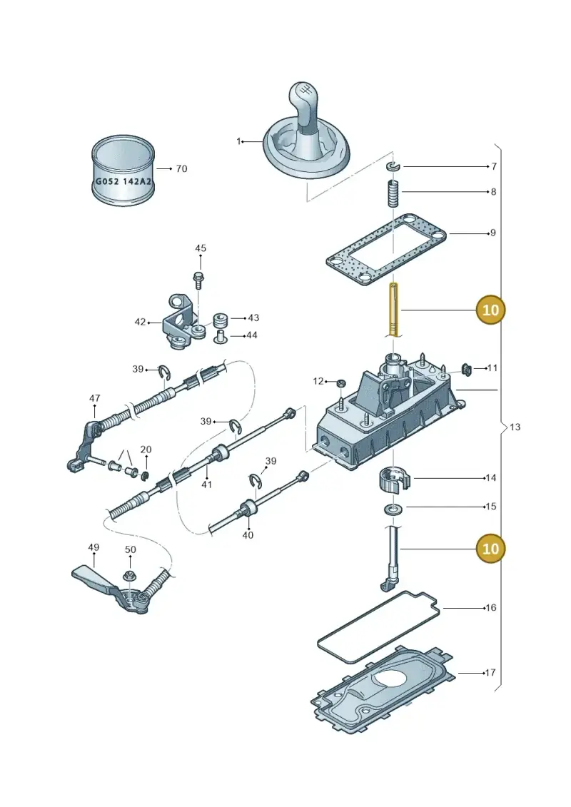 6Q0711116A — Skoda Roomster (2010-2015) diagram 481711300, position 10