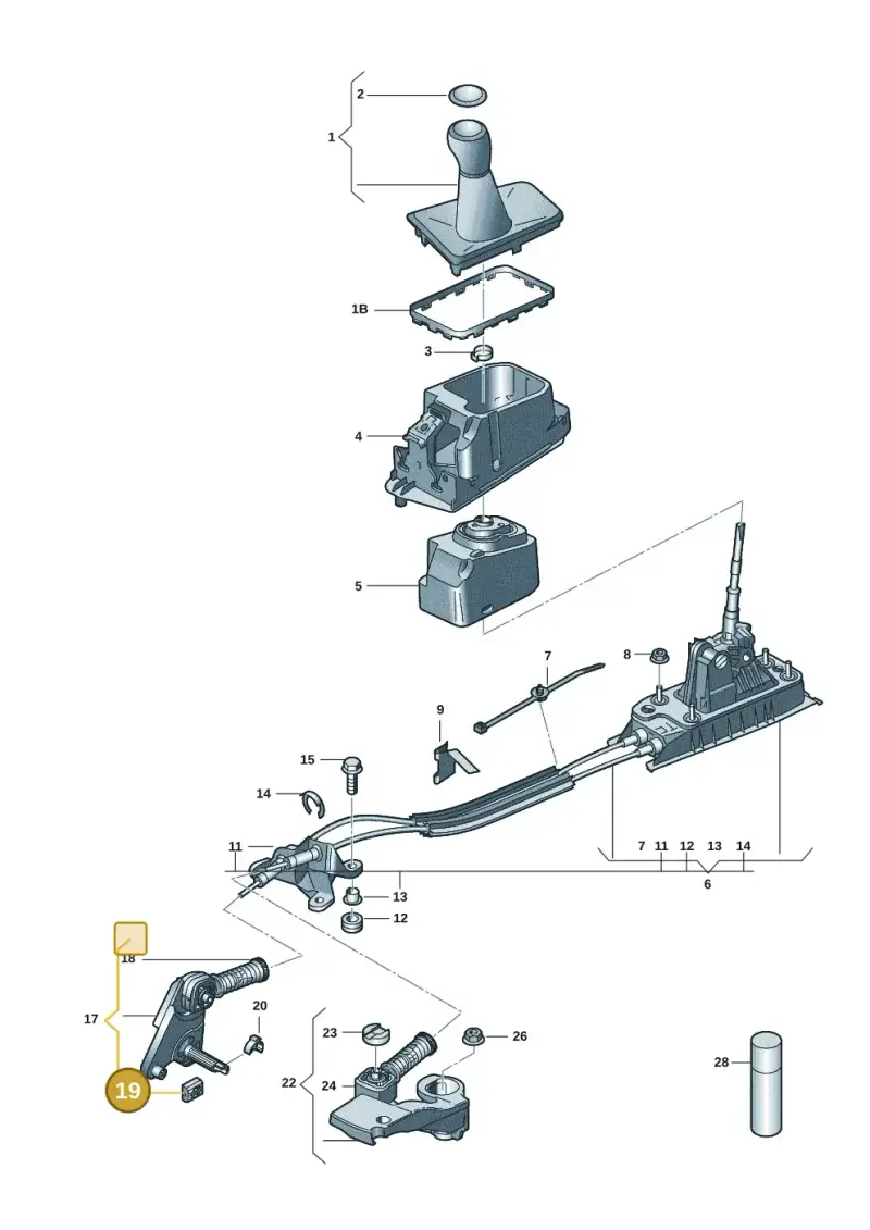 6Q0711550 — Skoda Fabia (2021-) diagram 6vn711030, position 19