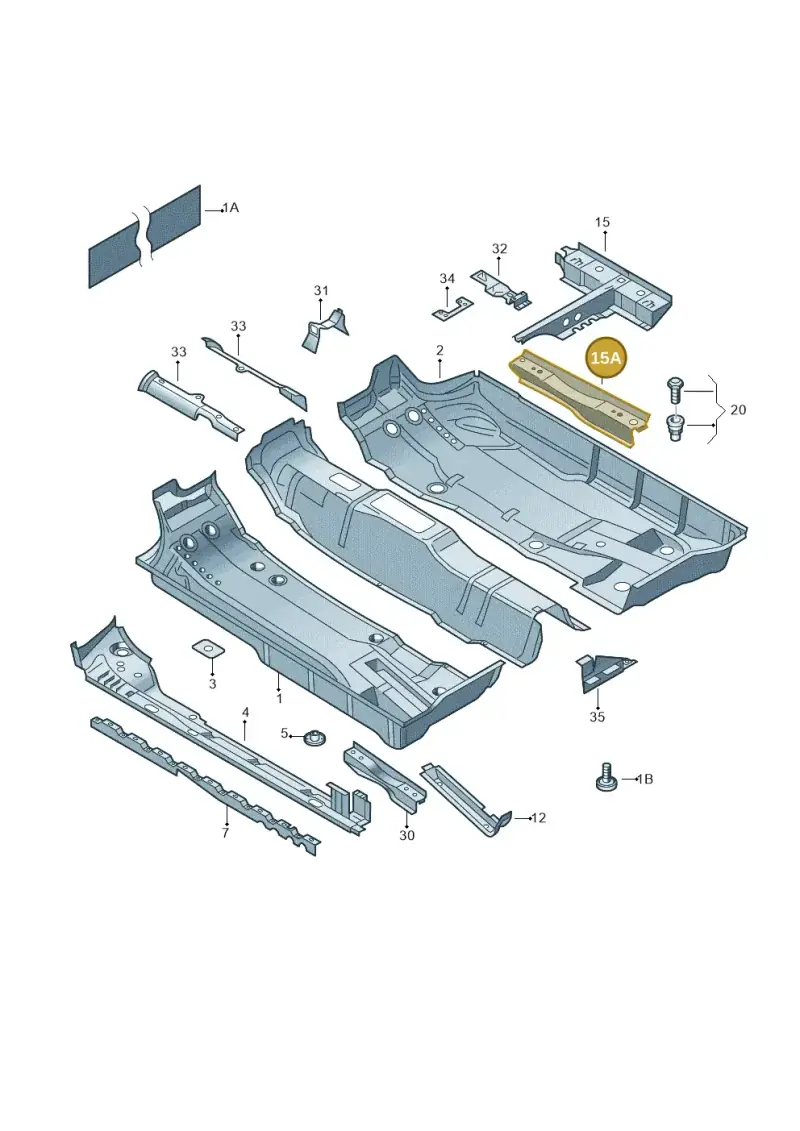 6Q0802381A — Skoda Fabia (2014-2022) diagram 253803100, position 15A