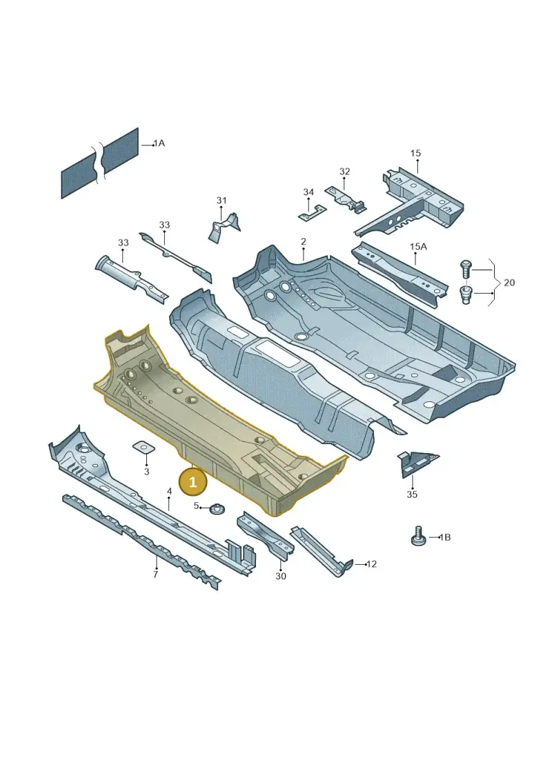 6Q0803205E — Skoda Fabia (2014-2022) diagram 253803100, position 1