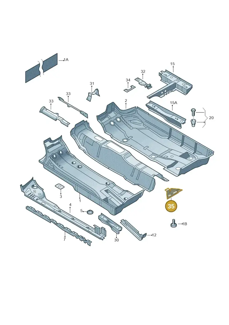 6Q0803785A — Skoda Fabia NF HB (2015-2018) diagram 253803100, position 35