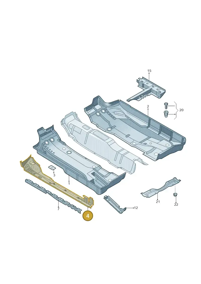 6Q0804178A — Skoda Fabia Jingrui (2008-2014) diagram 662803100, position 4