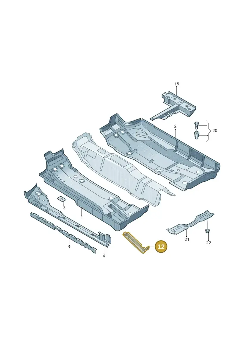 6Q0804455A — Skoda Fabia Jingrui (2008-2014) diagram 662803100, position 12
