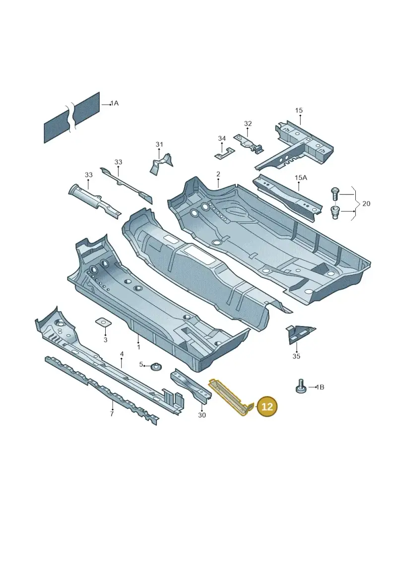 6Q0804455B — Skoda Fabia (2014-2022) diagram 253803100, position 12