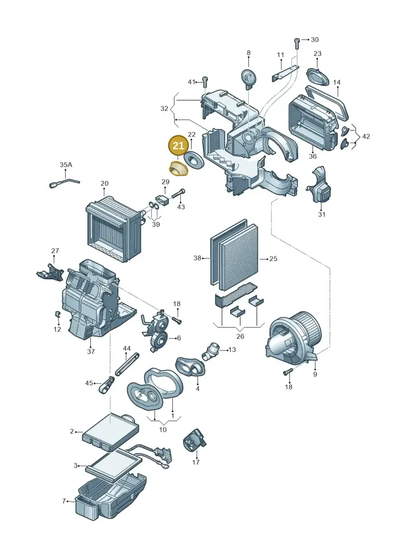 6Q0820139 — Skoda Rapid (2012-2022) diagram 747820100, position 21