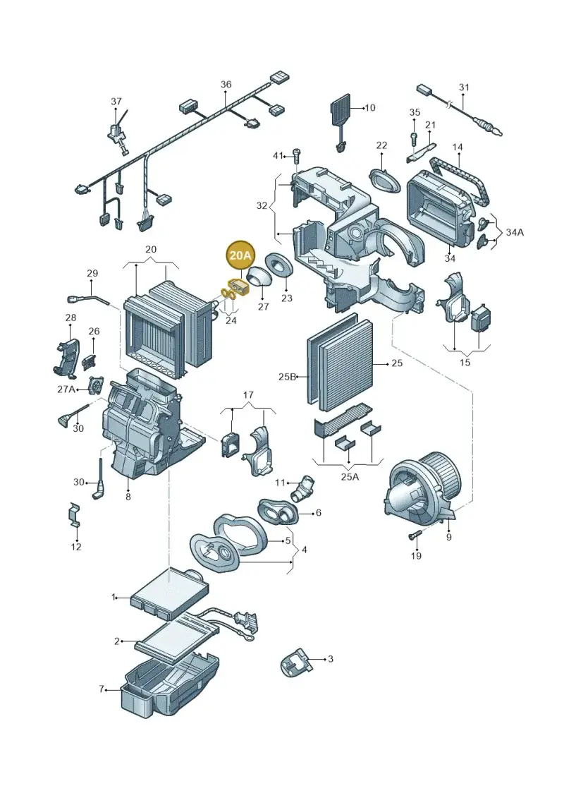 6Q0820679G — Skoda Rapid (2012-2022) diagram 747820200, position 20A