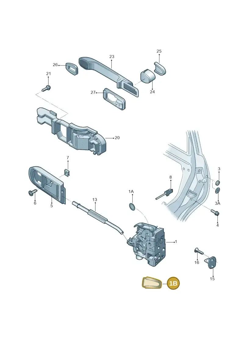 6Q0837241 — Skoda Fabia Jingrui (2008-2014) diagram 662839000, position 1B