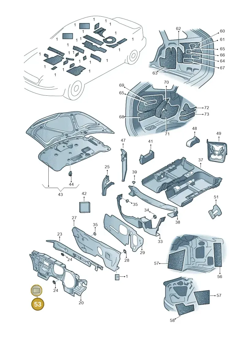 6Q0863829 — Skoda Superb (2013-2015) diagram 632863200, position 53