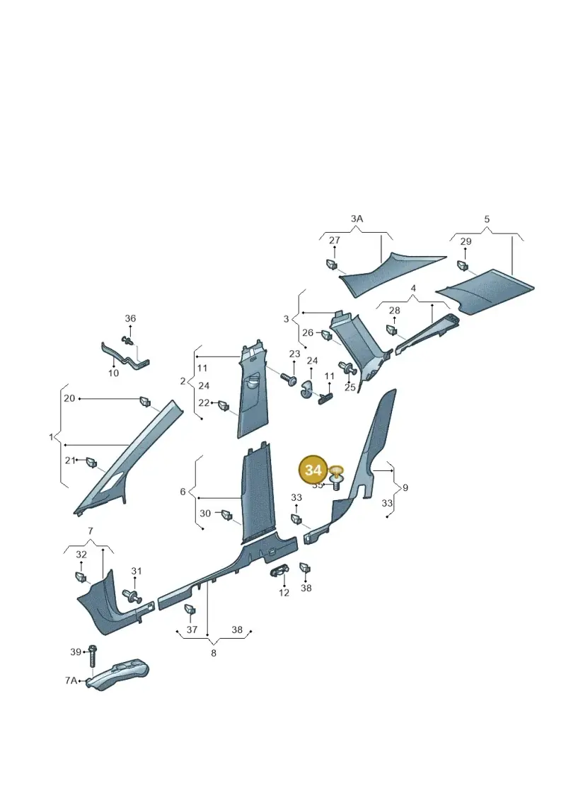 6Q0867333 — Skoda Enyaq (2020-) diagram 50a867065, position 34
