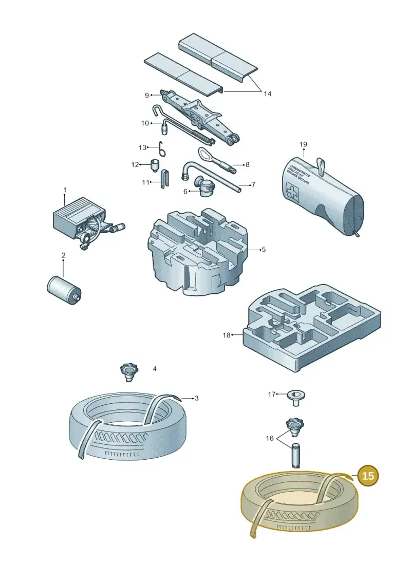 6Q0867749A — Skoda Octavia (2019-2024) diagram 585012000, position 15