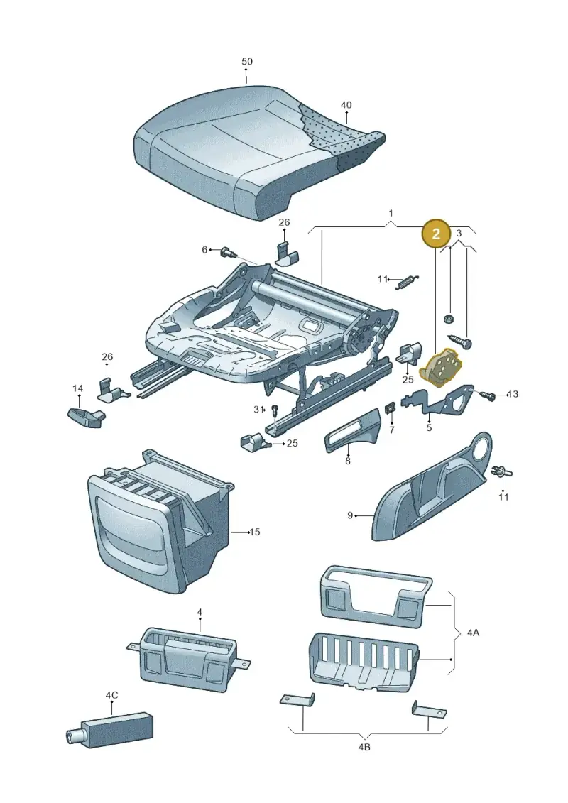 6Q0881053B — Skoda Fabia (2014-2022) diagram 797881010, position 2