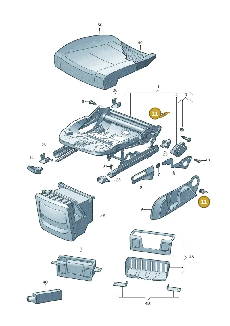 6Q0881245 — Skoda Fabia (2014-2022) diagram 797881010, position 11
