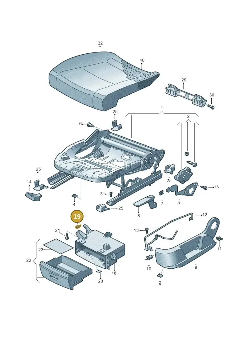 6Q0882331 — Skoda Yeti (2013-2017) diagram 666881010, position 19