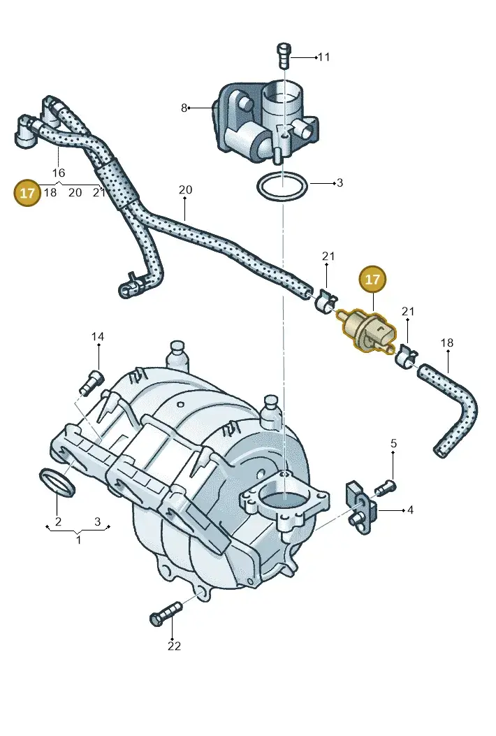 6Q0906517 — Skoda Fabia Scout (2010-2014) diagram 608133100, position 17