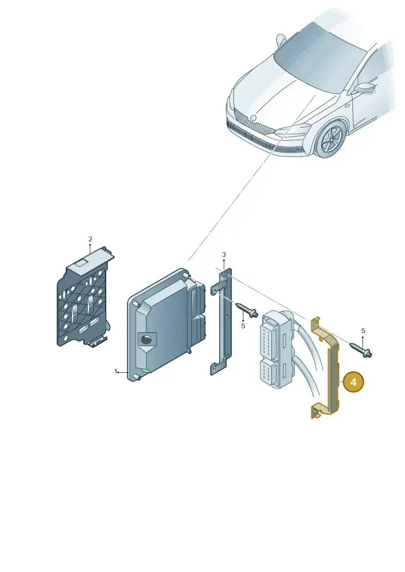 6Q0907500C — Skoda Fabia (2014-2022) diagram 797906200, position 4