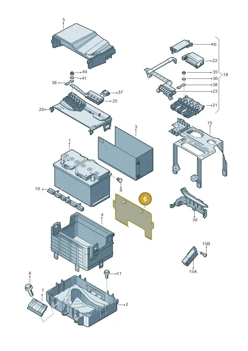 6Q0915753A — Skoda FABIA/COMBI            05> (2004-) diagram 453915000, position 6