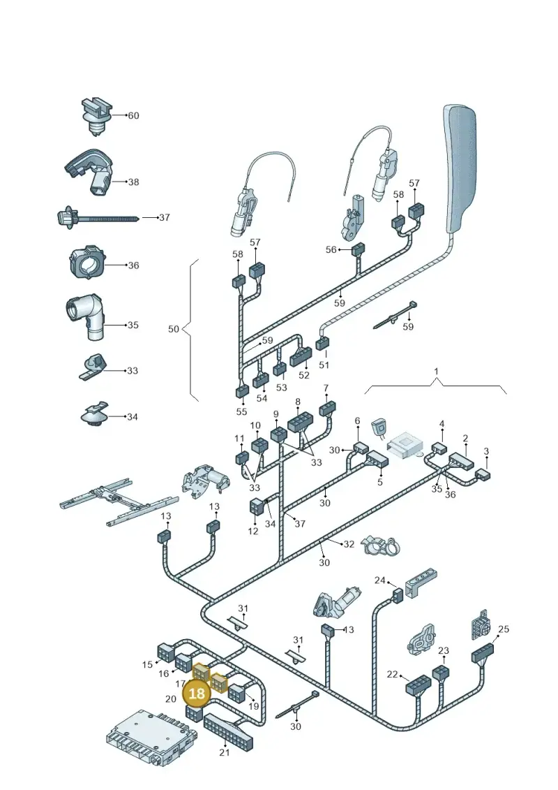 6Q0937702D — Skoda OCTAVIA/COMBI/4X4      04> (2004-) diagram 419972260, position 18