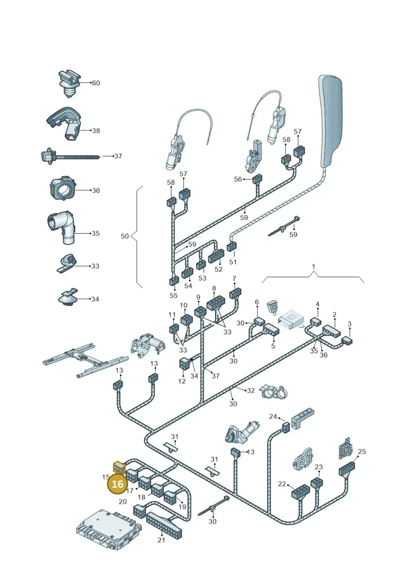 6Q0937711E — Skoda OCTAVIA/COMBI/4X4      04> (2004-) diagram 419972260, position 16