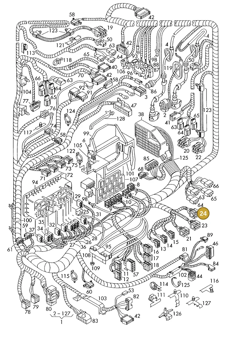 6Q0937714A — Skoda FABIA/COMBI            05> (2004-) diagram 225971850, position 24