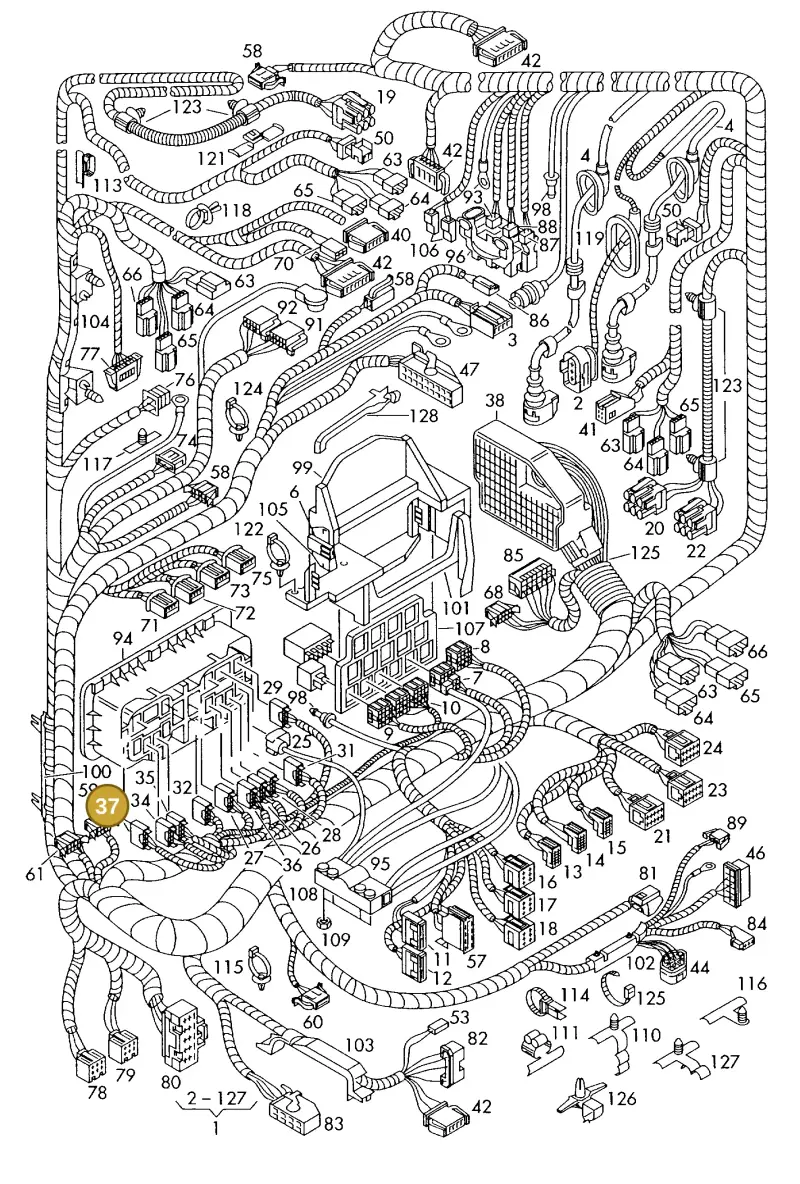 6Q0937727 — Skoda FABIA/COMBI            05> (2004-) diagram 225971850, position 37