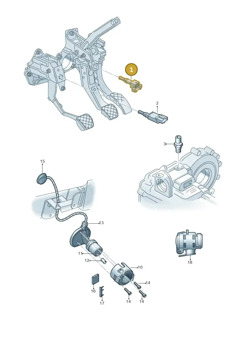 6Q0945511 — Skoda Roomster (2010-2015) diagram 481945500, position 1