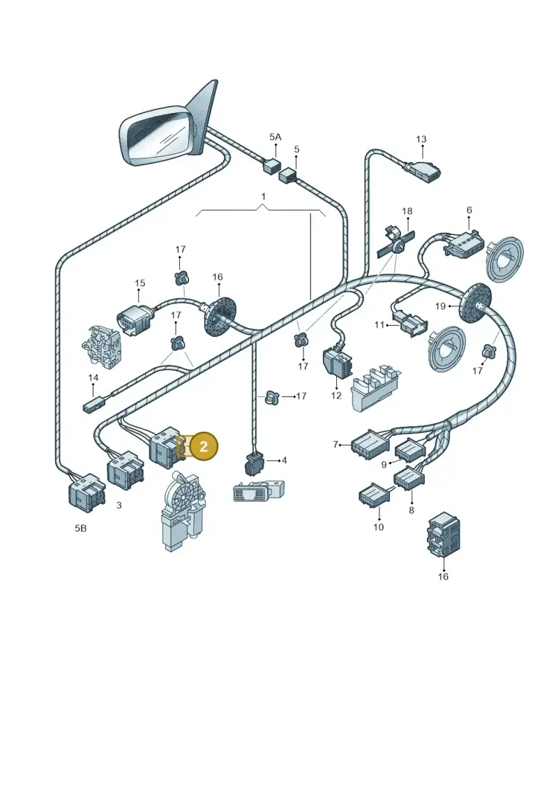 6Q0959382 — Skoda FABIA/COMBI            05> (2004-) diagram 225972350, position 2