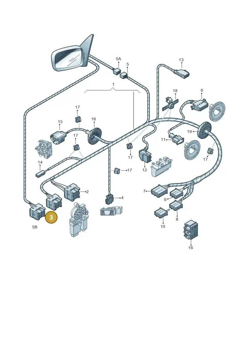 6Q0959383 — Skoda FABIA/COMBI            05> (2004-) diagram 225972350, position 3