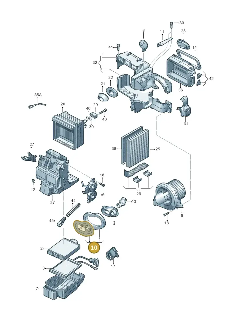 6Q1819750 — Skoda Fabia Scout (2010-2014) diagram 672820110, position 10