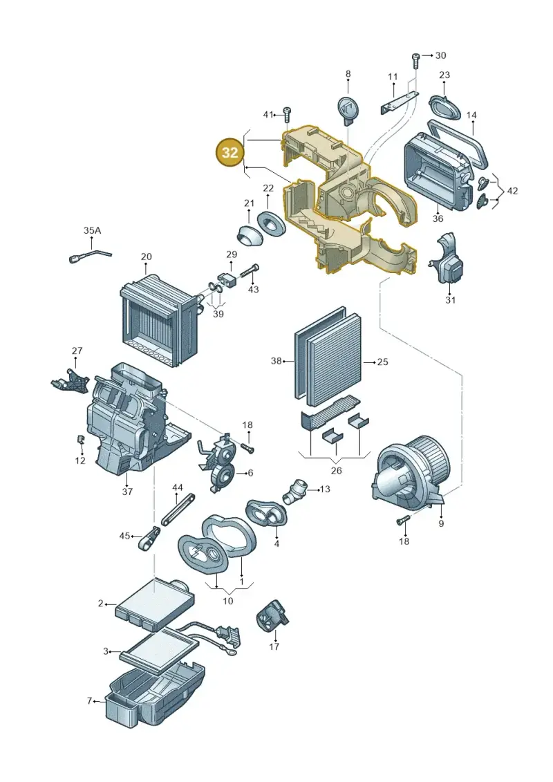 6Q1820007A — Skoda Rapid (2012-2022) diagram 747820100, position 32