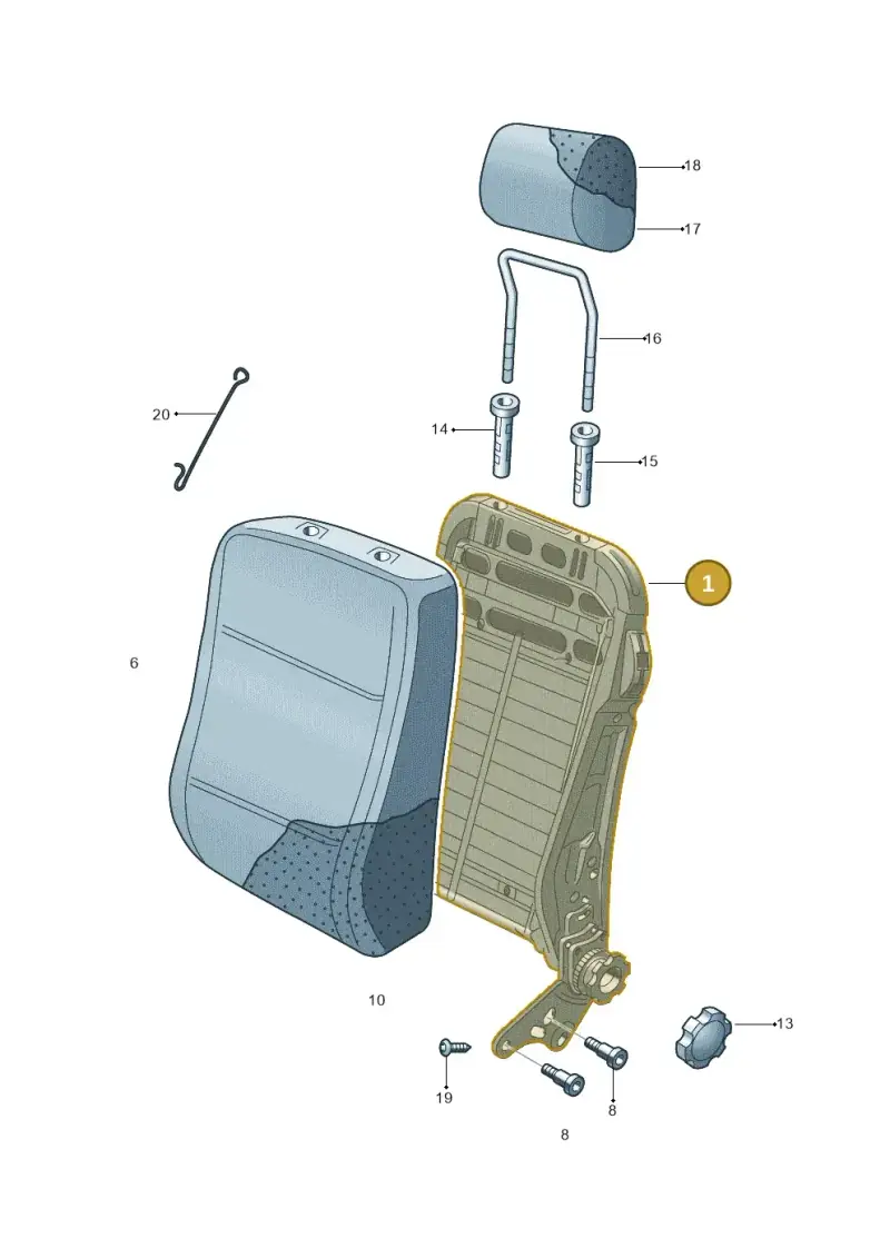6Q4881045AL — Skoda Roomster (2010-2015) diagram 481881500, position 1
