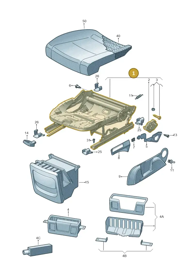6Q4881106DD — Skoda Fabia (2014-2022) diagram 797881010, position 1