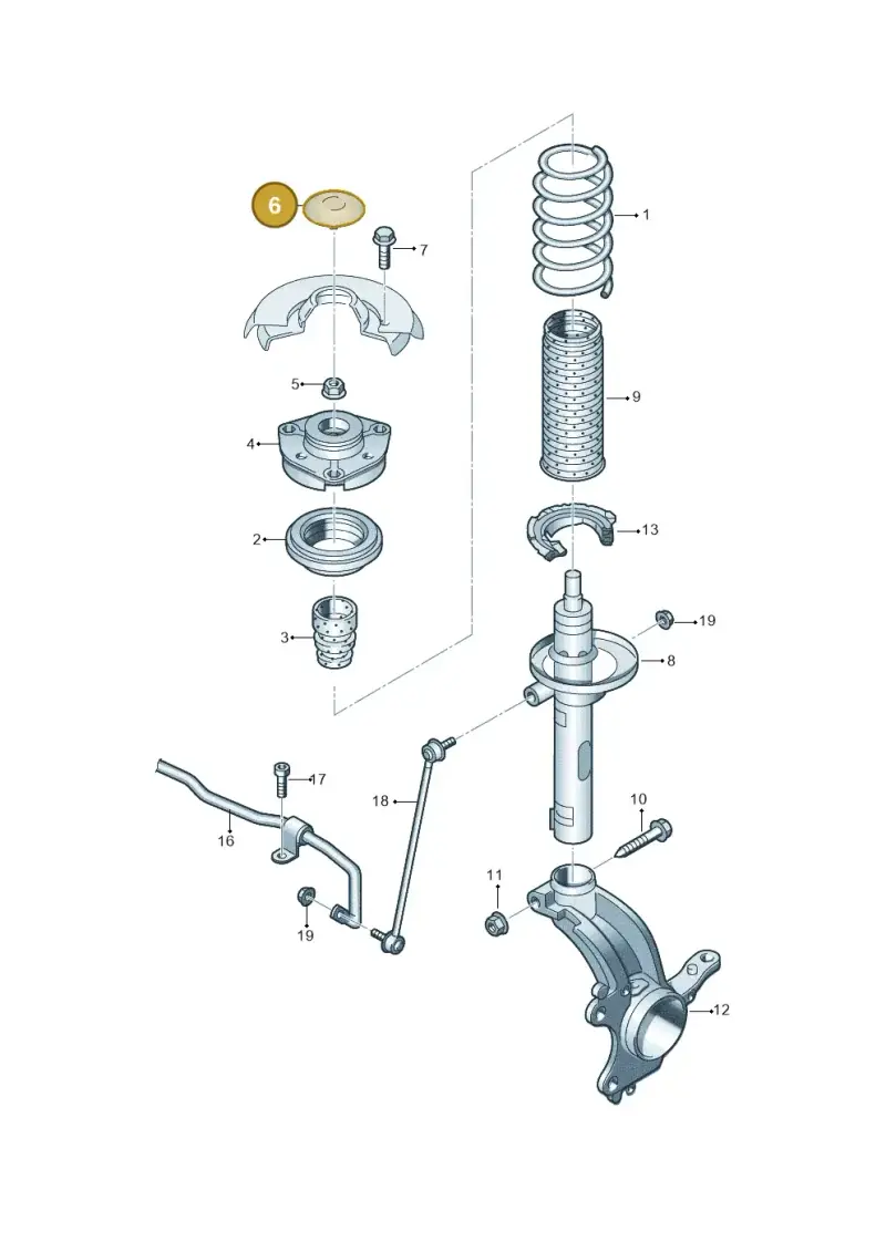 6QD412359 — Skoda Octavia (2021-) diagram 753411000, position 6