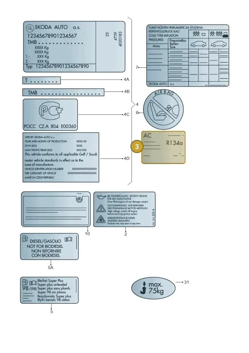 6R0010818E — Skoda Rapid (2012-2022) diagram 740000001, position 3
