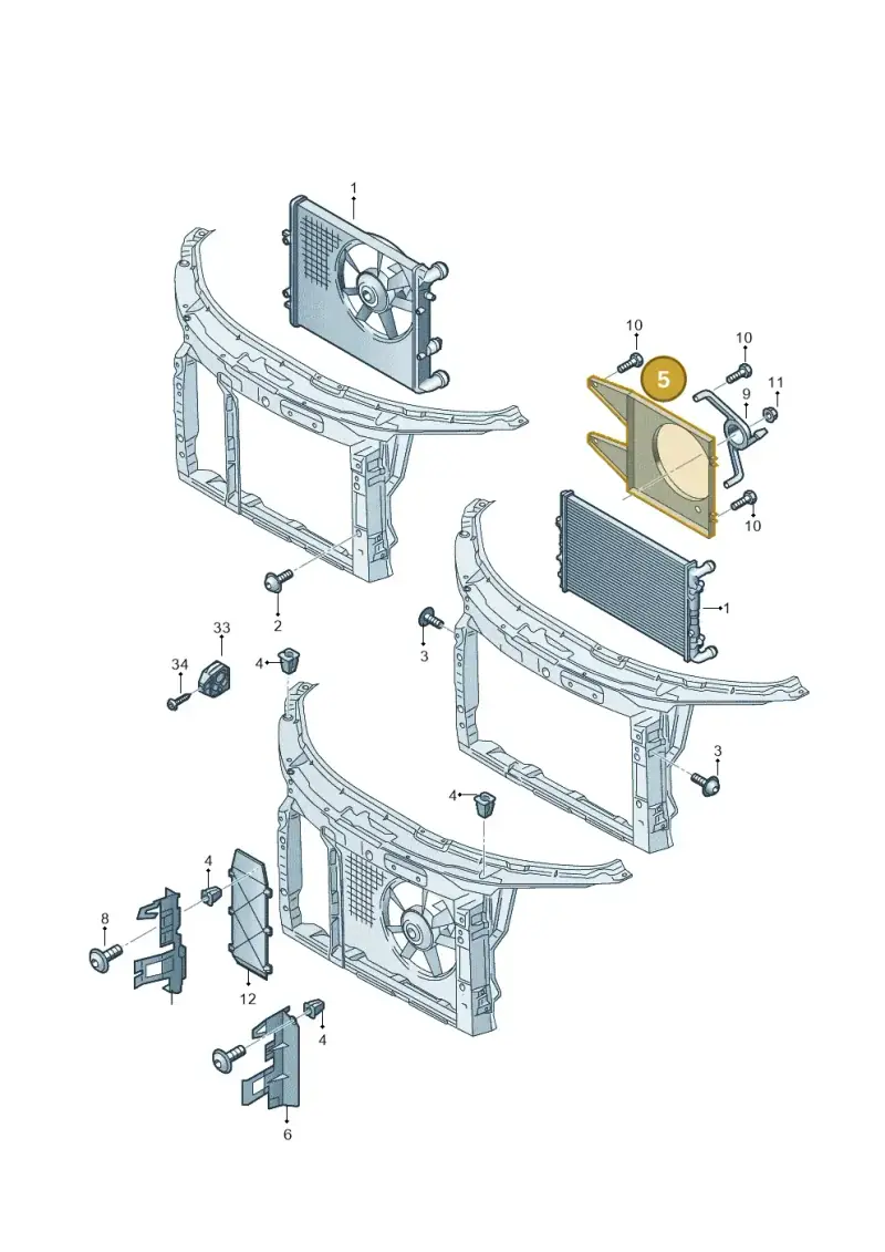 6R0121207 — Skoda Rapid (2012-2022) diagram 481121700, position 5